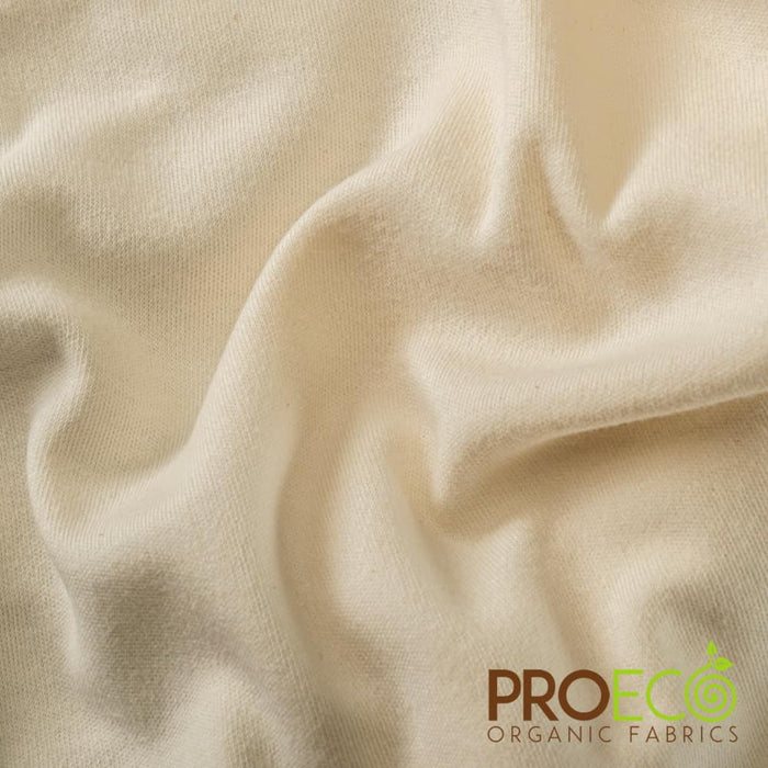 ProECO® Organic Cotton Interlock Fabric Natural Used for Baby Clothes