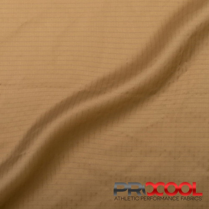 Luxurious ProCool MediPlus® Medical Grade Level 3 Barrier PolyNylon Fabric (W-585) in Medical Tan, designed for Tablecloths. Elevate your craft.