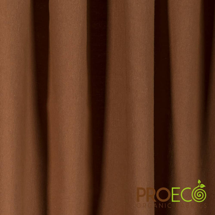 ProECO® Organic Cotton Twill Sateen Fabric Rosewood Used for Grocery bags