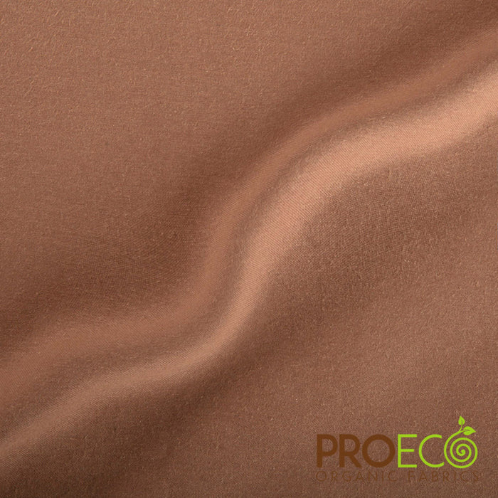 ProECO® Organic Cotton Twill Sateen Fabric Cinnamon Used for Jackets