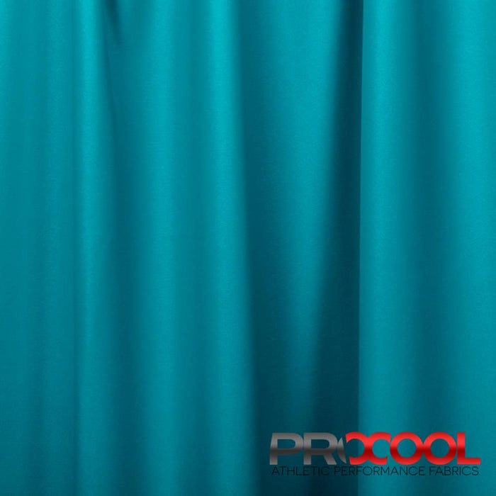 Stay dry and confident in our ProCool® Performance Interlock Silver CoolMax Fabric (W-435-Rolls) with Child Safe in Deep Teal