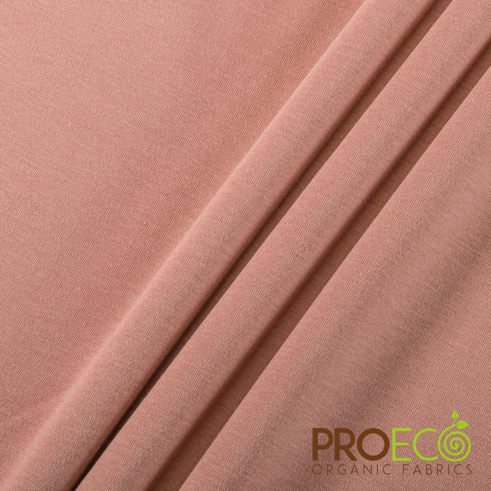 ProECO® Organic Cotton Interlock Fabric Rosewood Used for Dog Diapers