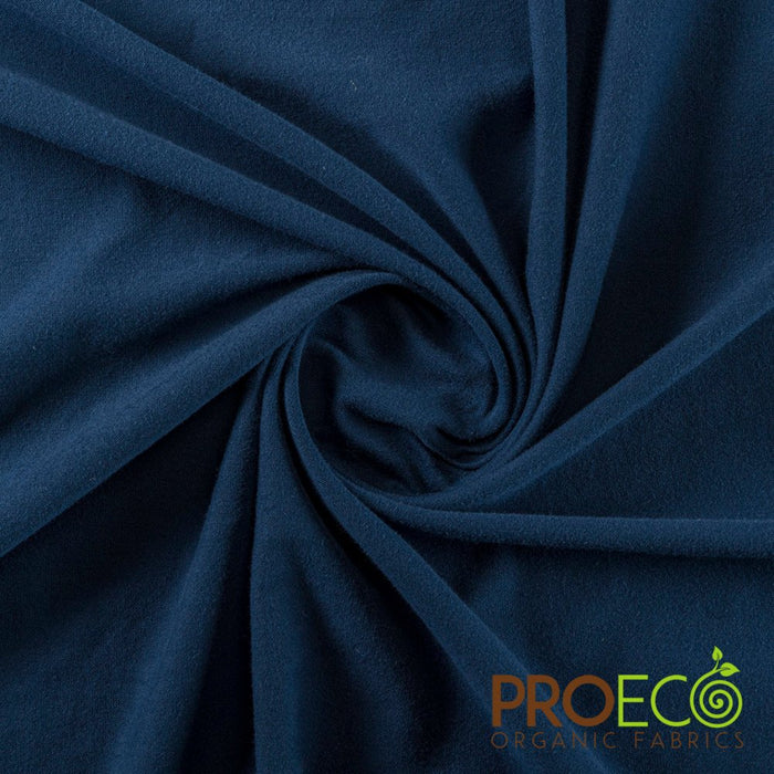 ProECO® Stretch-FIT Organic Cotton Jersey Silver Fabric Midnight Navy Used for Bowl Covers
