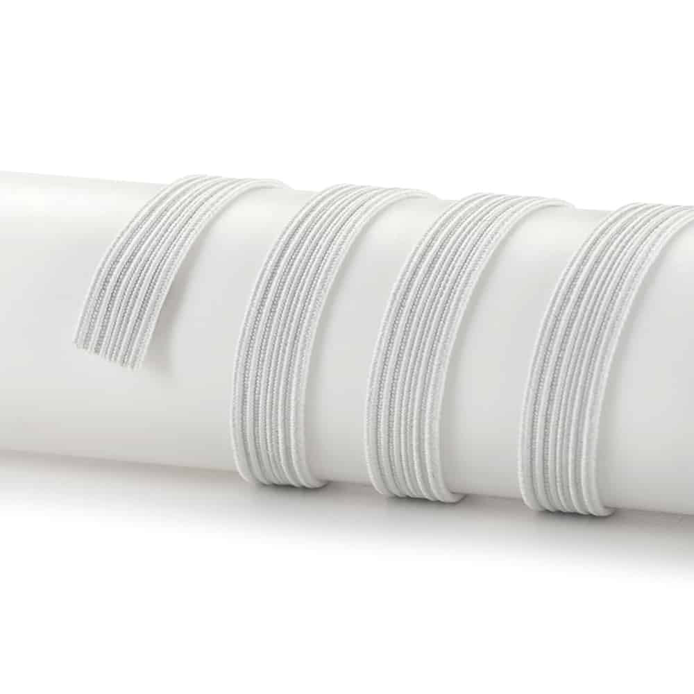 Unique Bargains Polyester Sewing Tool Stretchy Elastic Band Spool White  29.5 Yards x 0.2 Inch 