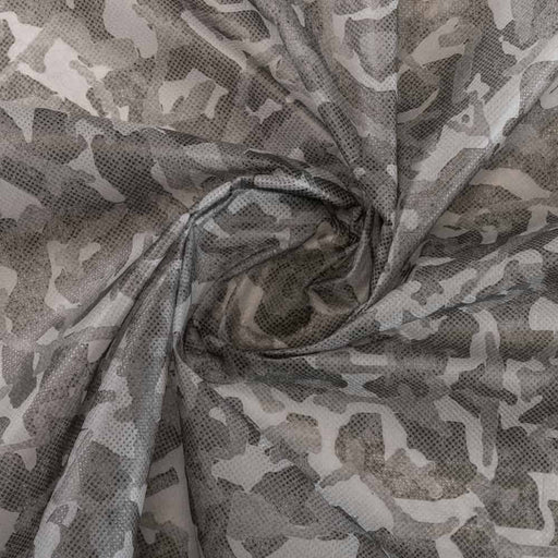 ProTEC® Stretch-FIT Fleece LITE Silver Print Fabric Dark Camo Used for Bed sheets