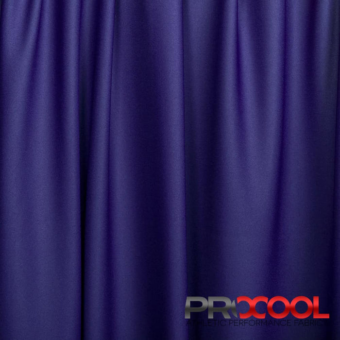 ProCool® Performance Interlock Silver CoolMax Fabric (W-435-Rolls) in Purple with HypoAllergenic. Perfect for high-performance applications. 
