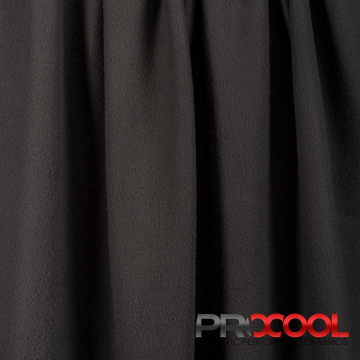 Luxurious ProCool® Dri-QWick™ Sports Fleece CoolMax Fabric (W-212) in Charcoal, designed for Neck Warmers. Elevate your craft.