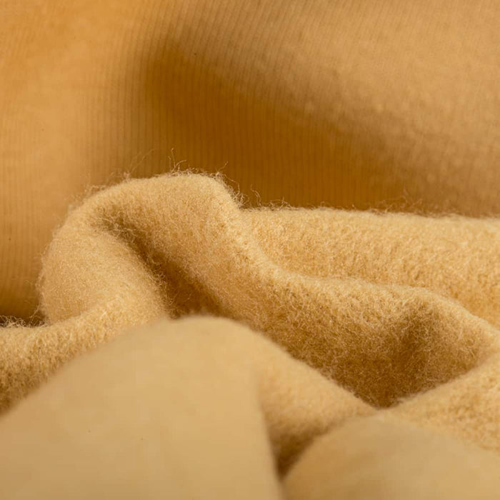 Stay dry and confident in our ProCool FoodSAFE® Medium Weight Soft Fleece Fabric (W-344) with Child Safe in Desert Sand