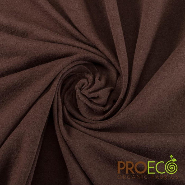 ProECO® Stretch-FIT Heavy Organic Cotton Jersey Silver Chocolate Used for Bicycling Jerseys