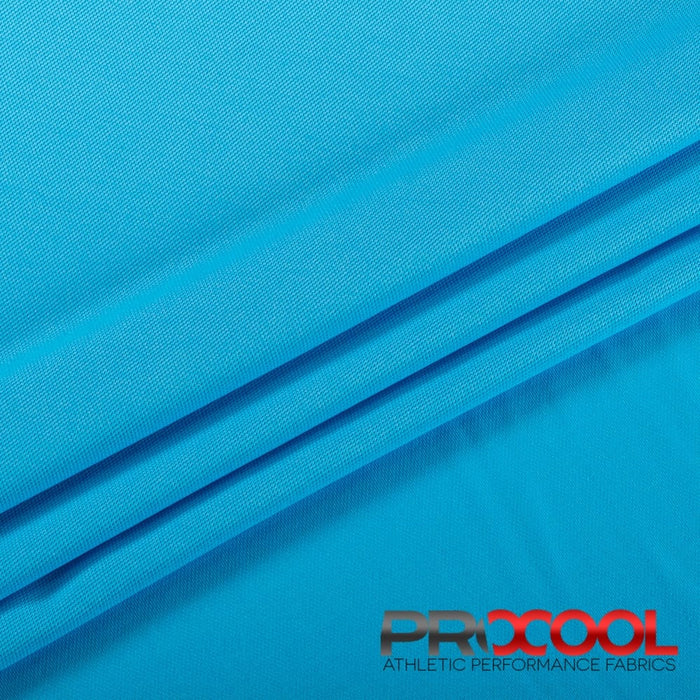 ProCool® Dri-QWick™ Sports Pique Mesh CoolMax Fabric (W-514) in Medical Blue with HypoAllergenic. Perfect for high-performance applications. 