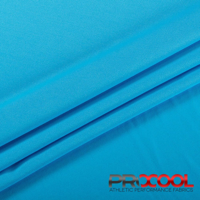Choose sustainability with our ProCool FoodSAFE® Medium Weight Pique Mesh CoolMax Fabric (W-336), in Medical Blue is designed for Latex Free
