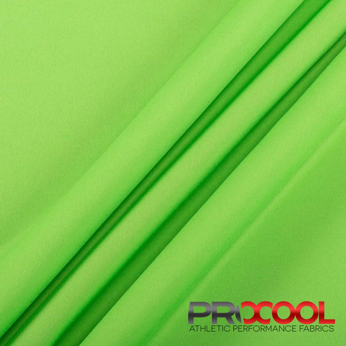 ProCool® Performance Interlock CoolMax Fabric (W-440-Rolls) with Vegan in Spring Green. Durability meets design.