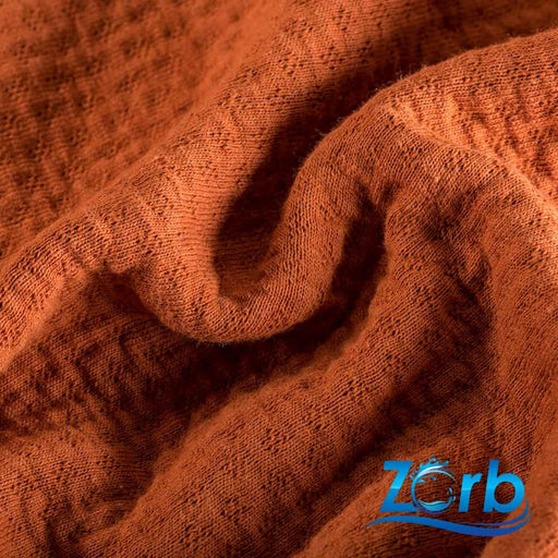 Zorb® Fabric: 3D Organic Cotton Dimple (W-231) Ember