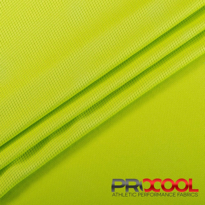 Versatile ProCool® Dri-QWick™ Jersey Mesh Silver CoolMax Fabric (W-433) in Green Apple for Face Masks. Beauty meets function in design.