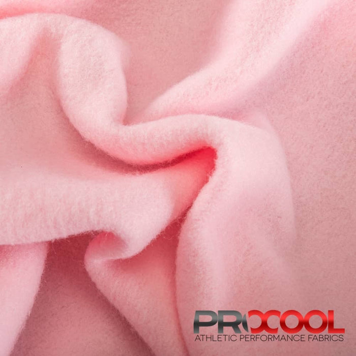 Choose sustainability with our ProCool® Dri-QWick™ Sports Fleece CoolMax Fabric (W-212), in Light Pink is designed for Chemical Free