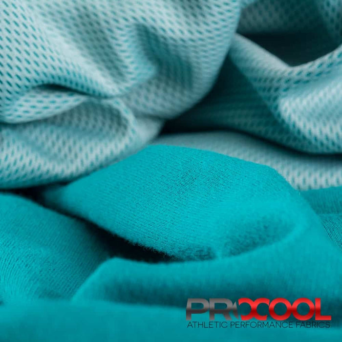 ProCool FoodSAFE® Light-Medium Weight Supima Cotton Fabric (W-345) with BPA Free in Deep Teal/White. Durability meets design.