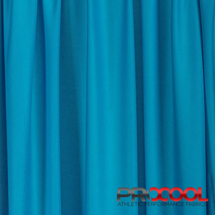 ProCool FoodSAFE® Light-Medium Weight Jersey Mesh Fabric (W-337) in Aqua is designed for Child Safe. Advanced fabric for superior results.