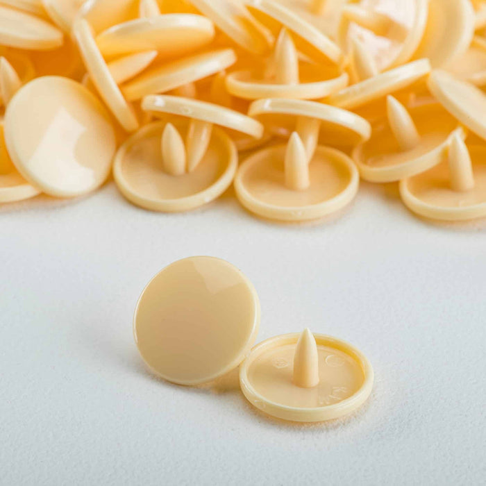 KAM Size 20 Snaps -100 piece Caps Soft Peach Used For Cloth Daipers