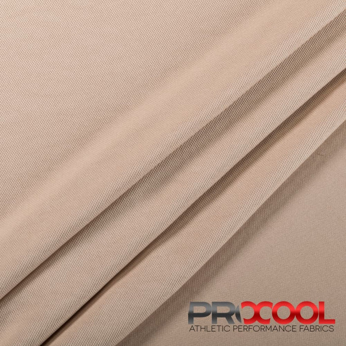ProCool FoodSAFE® Medium Weight Pique Mesh CoolMax Fabric (W-336) in Nude is designed for Breathable. Advanced fabric for superior results.
