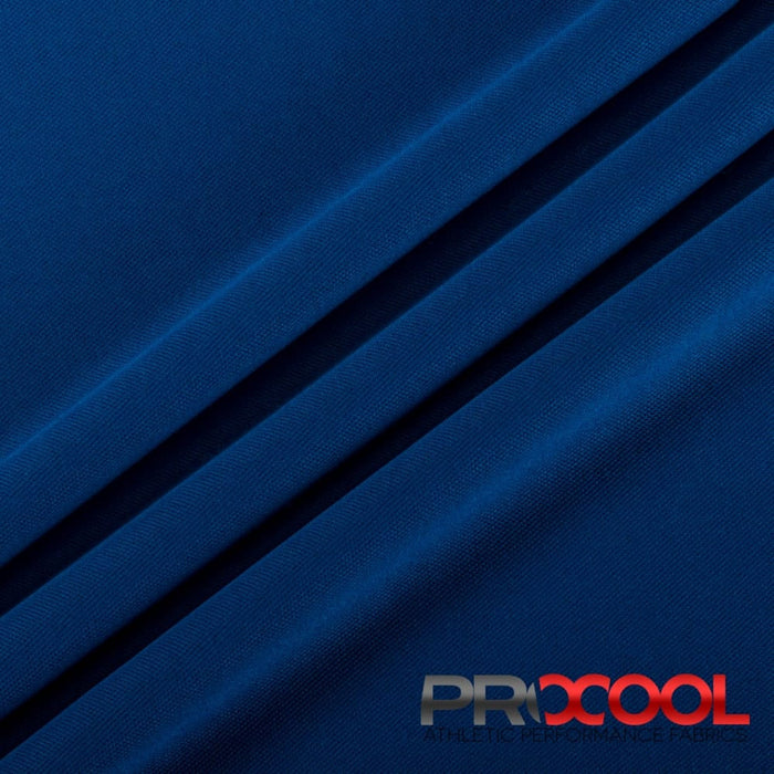 Experience the BPA Free with ProCool FoodSAFE® Medium Weight Pique Mesh CoolMax Fabric (W-336) in Saturn Blue. Performance-oriented.