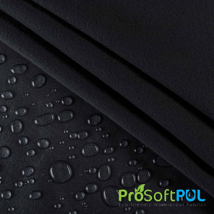 ProSoft® Premium Fleece Waterproof Eco-PUL™ Silver Fabric Black Used for Activewear