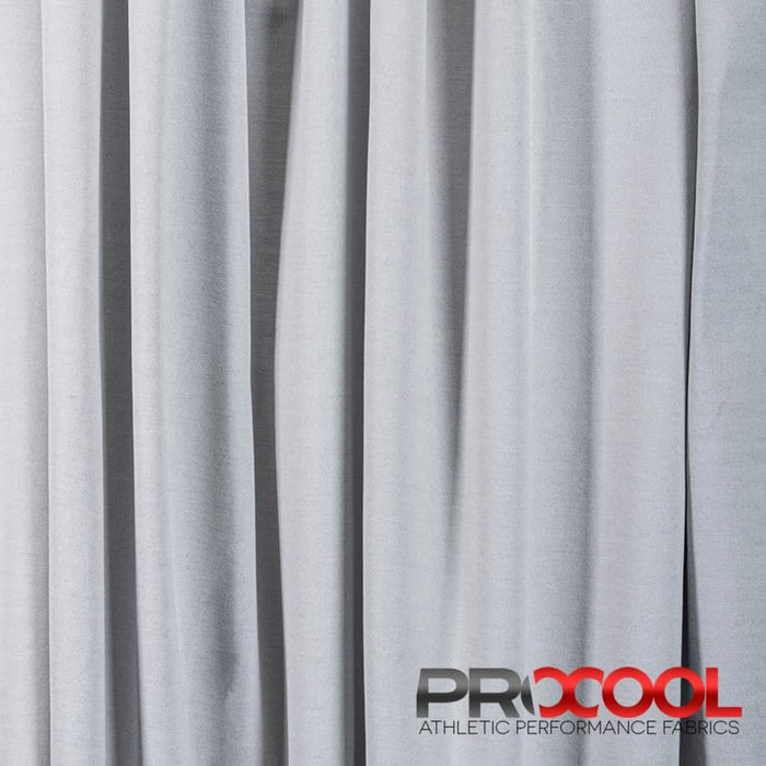 ProCool FoodSAFE® Medium Weight Xtra Stretch Jersey Fabric (W-346) in White with OneWayWicking. Perfect for high-performance applications. 