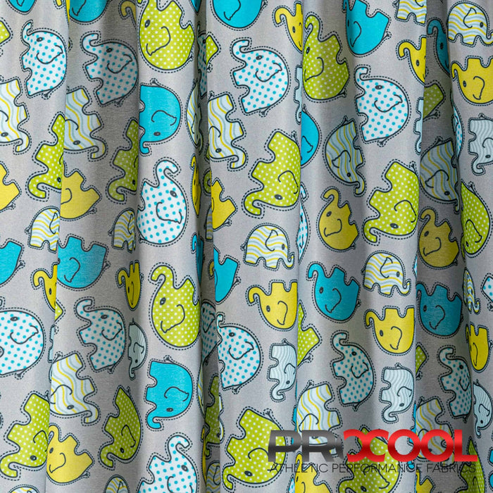 Introducing the Luxurious ProCool® Performance Interlock Print CoolMax Fabric (W-513) in a Gorgeous Elephant Toss Original, thoughtfully designed to make your Bikewears more enjoyable. Enhance your daily routine.