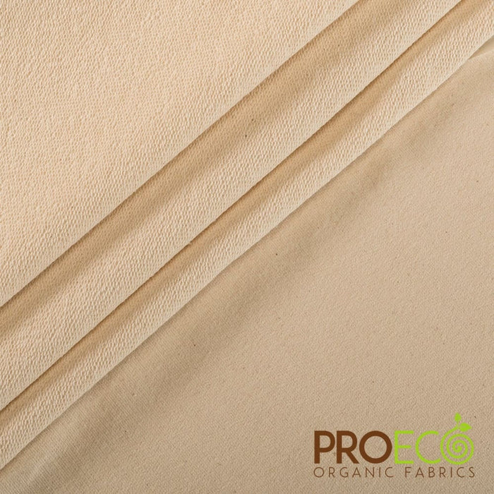 ProECO® Organic Cotton French Terry Fabric Natural Used for Headbands