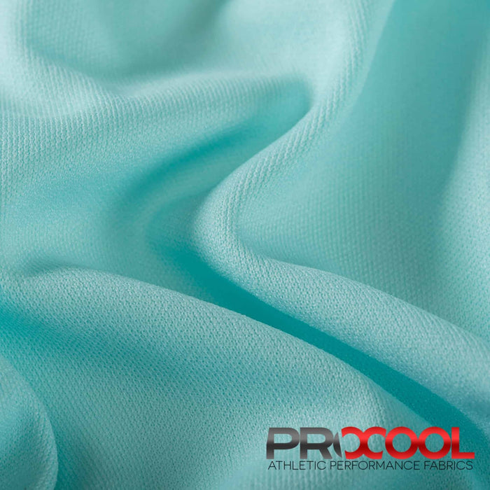 ProCool FoodSAFE® Lightweight Lining Interlock Fabric (W-341) in Seaspray with Child Safe. Perfect for high-performance applications. 