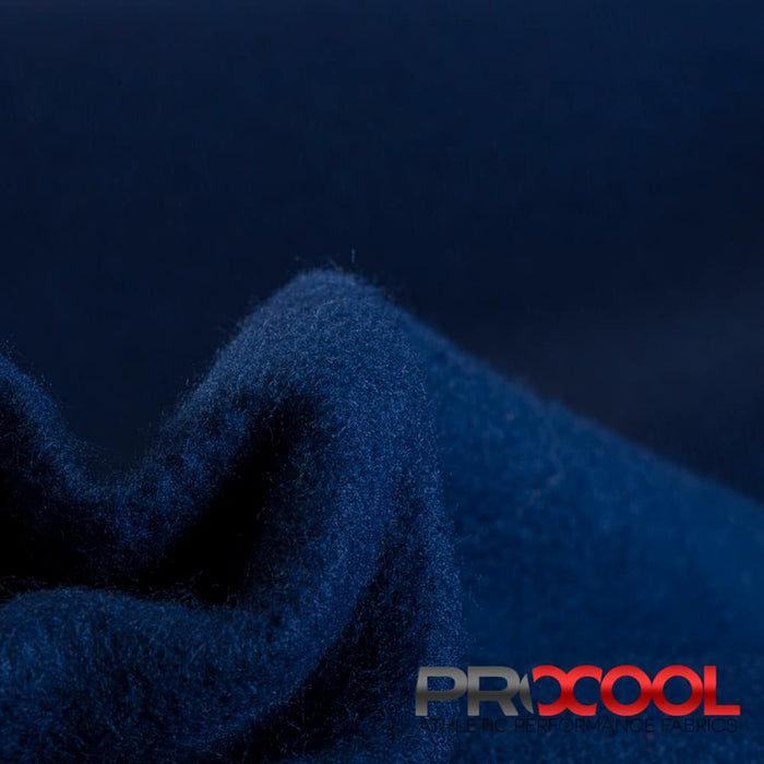 Experience the Medium Weight with ProCool® Dri-QWick™ Sports Fleece Silver CoolMax Fabric (W-211) in Sports Navy. Performance-oriented.