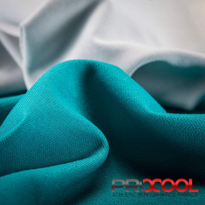 ProCool® TransWICK™ X-FIT Sports Jersey CoolMax Fabric Deep Teal/White Used for Wash cloths