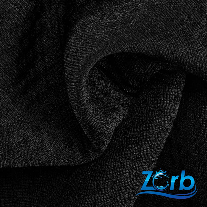 Zorb® Fabric: 3D Stay Dry Dimple Fabric (W-229) Black Wrinkle