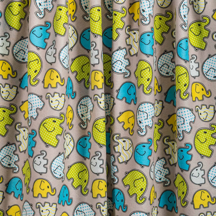 ProTEC® Stretch-FIT Fleece LITE Print Fabric Elephant Toss Original Used for Pet beds 