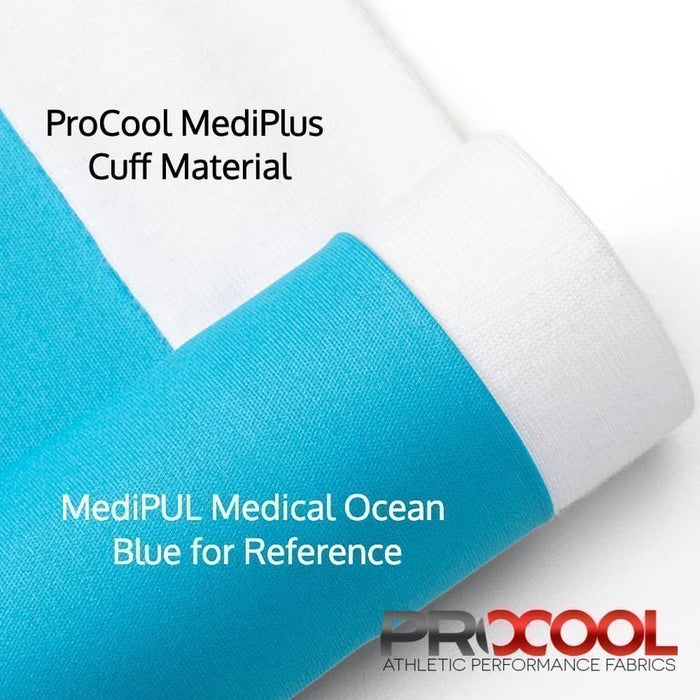 ProCool MediPlus® Cuff Material with COOLMAX® (White Color) (W-583)-Wazoodle Fabrics-Wazoodle Fabrics