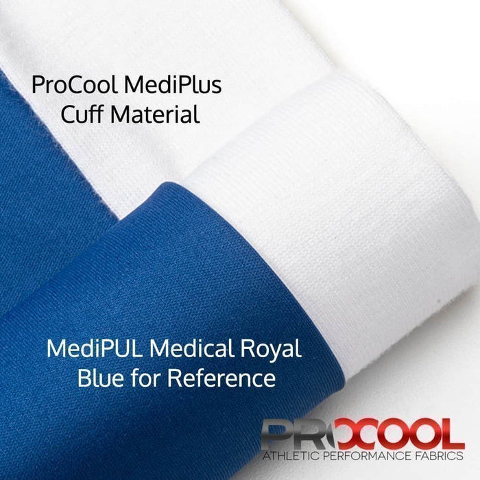 ProCool MediPlus® Cuff Material with COOLMAX® (White Color) (W-583)-Wazoodle Fabrics-Wazoodle Fabrics