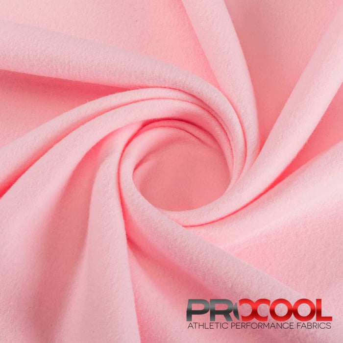 Stay dry and confident in our ProCool® Dri-QWick™ Sports Fleece CoolMax Fabric (W-212) with Child Safe in Light Pink