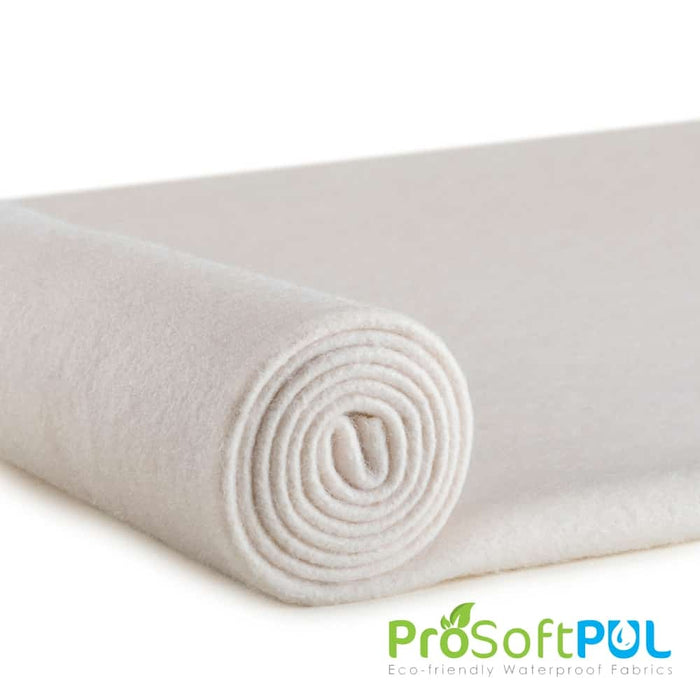 ProSoft FoodSAFE® Organic Cotton Fleece Waterproof PUL Fabric Natural Used for Bathrobes