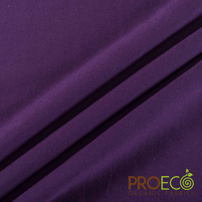 ProECO® Stretch-FIT Heavy Organic Cotton Jersey Silver Fabric Purple Passion Used for  Beanies