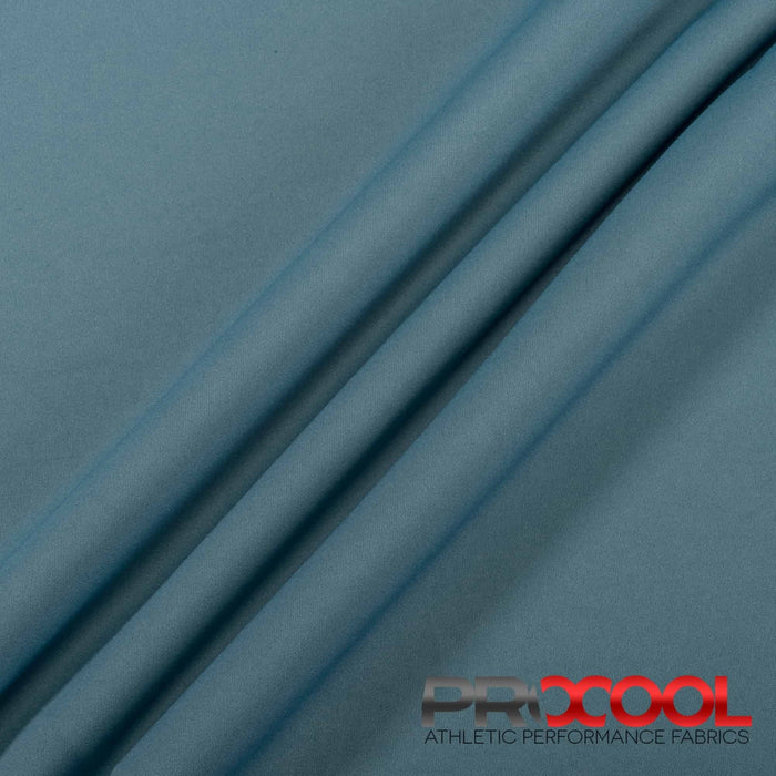Luxurious ProCool FoodSAFE® Lightweight Lining Interlock Fabric (W-341) in Stone Grey, designed for Cheer Uniforms. Elevate your craft.