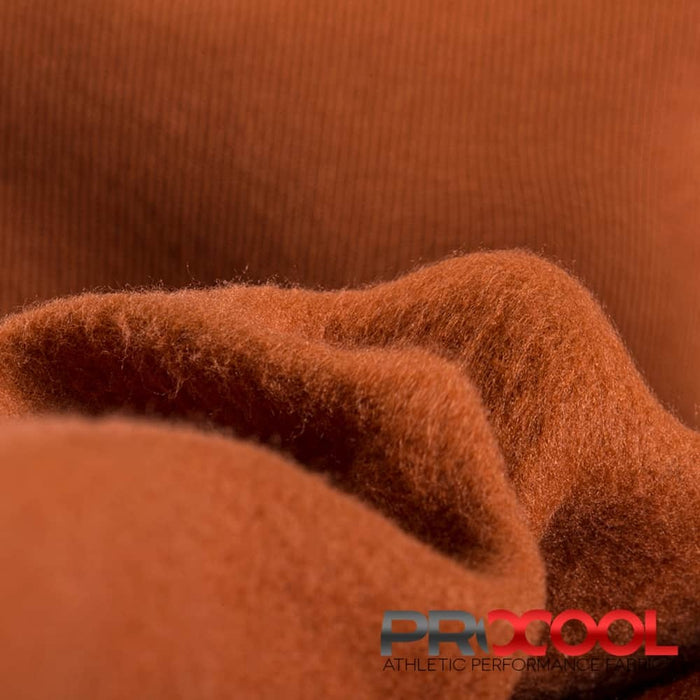 ProCool® Dri-QWick™ Sports Fleece CoolMax Fabric (W-212) with Breathable in Gingerbread. Durability meets design.