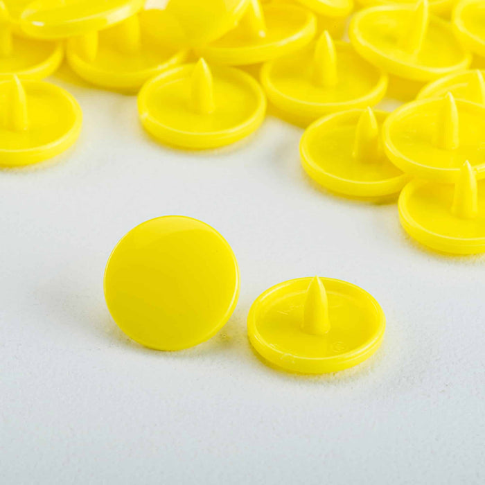 KAM Size 20 Snaps -100 piece Caps Citron Yellow Used For Cloth Daipers