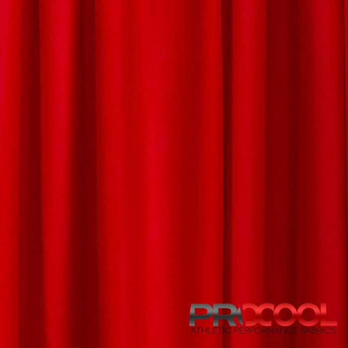ProCool FoodSAFE® Lightweight Lining Interlock Fabric (W-341) in Red with Breathable. Perfect for high-performance applications. 