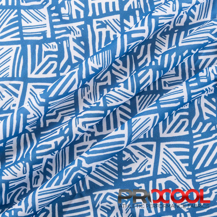 Introducing ProCool® Performance Interlock Silver Print CoolMax Fabric (W-624) with Light-Medium Weight in Sevilla for exceptional benefits.