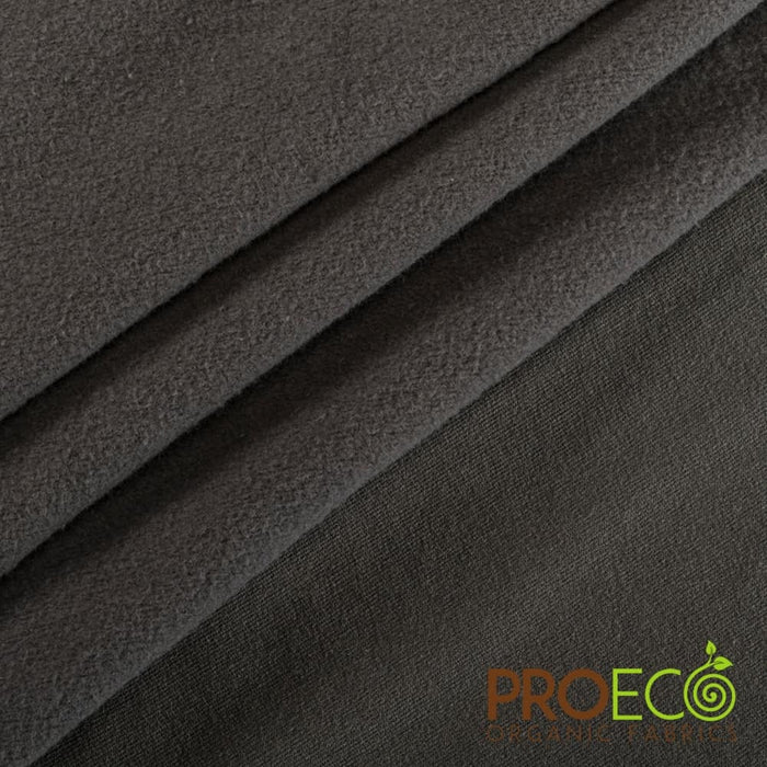 ProECO® Stretch-FIT Organic Cotton Fleece Fabric Charcoal Used for Circus Tricks