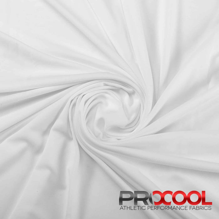 ProCool FoodSAFE® Lightweight Lining Interlock Fabric (W-341) in White is designed for Child Safe. Advanced fabric for superior results.