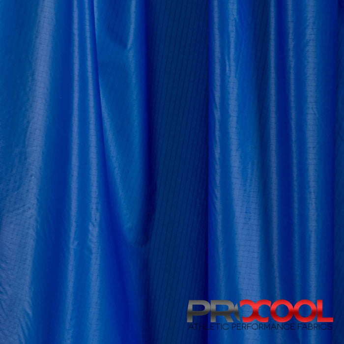 Nylon Ripstop Hydrophobic Fabric (W-325) in Royal with Latex Free. Perfect for high-performance applications. 