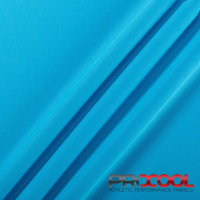 ProCool® Dri-QWick™ Sports Pique Mesh Silver CoolMax Fabric (W-529) in Medical Blue with Child safe. Perfect for high-performance applications. 