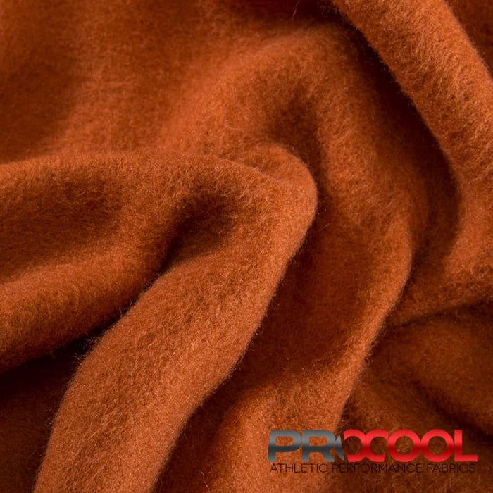 Choose sustainability with our ProCool® Dri-QWick™ Sports Fleece CoolMax Fabric (W-212), in Gingerbread is designed for Medium Weight