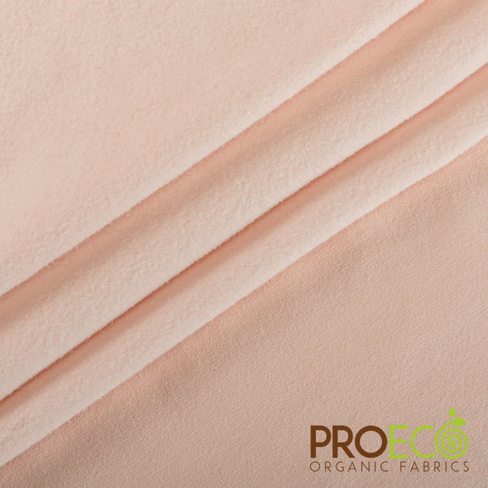 ProECO® Stretch-FIT Organic Cotton Fleece Fabric Rose Smoke Used for Hockey Jerseys