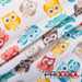 Stay dry and confident in our ProCool® Performance Interlock Print CoolMax Fabric (W-513) with HypoAllergenic in Hoot Hoot White